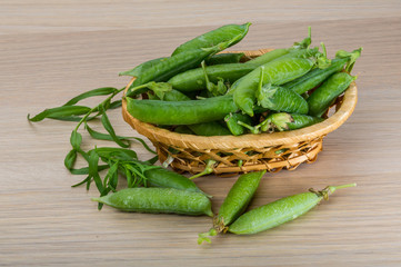Green fresh peas