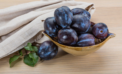 Ripe fresh plum