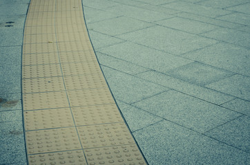 walk pathway especially for the blind person
