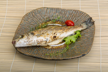 Grilled seabass