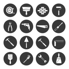 Builder instruments icons black