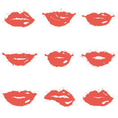 Set of lips