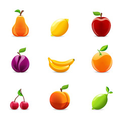 Set of Fruits Icons