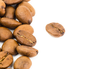 Naklejka premium Roasted coffee bean