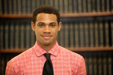 Portrait young male African American Professional