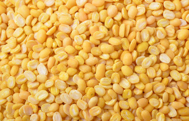 yellow bean on  background