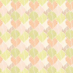 Seamless leaves pattern