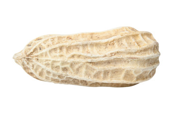 Peanut isolated on white with clipping path.