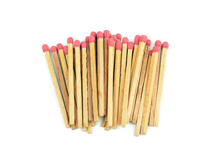 red match isolated on a white background