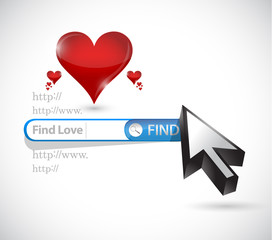 find love. search online illustration design