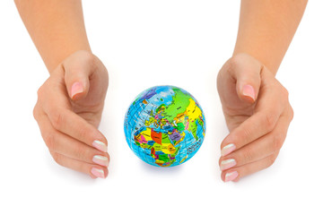 Earth in hands