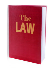 Book of Law isolated on white