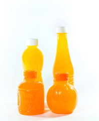 Orange Juice Bottle Isolated on White