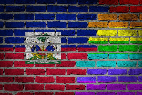 Dark brick wall - LGBT rights - Haiti