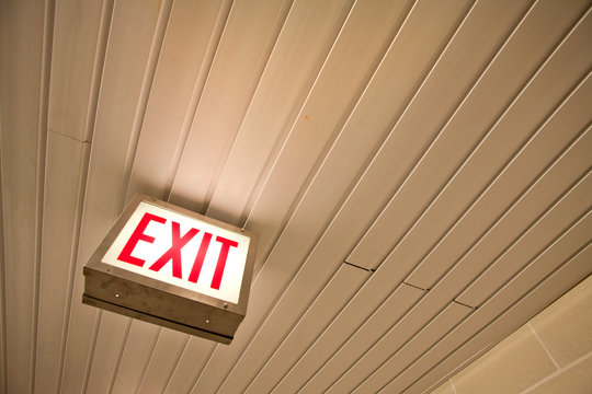 exit sign lightbox