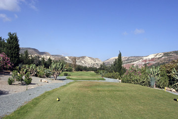 Fototapeta na wymiar Golf Field in Cyprus