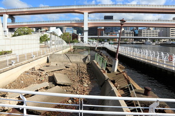 阪神淡路大震災の痕跡