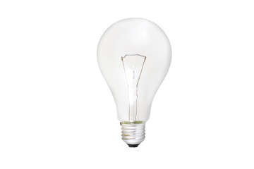 Light bulb isolated on white, Realistic photo image
