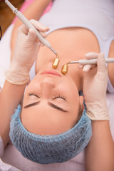 Procedure of professional cosmetology skin care with