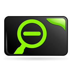 dézoomer sur bouton web rectangle vert