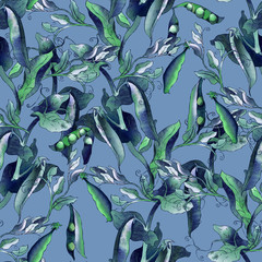 Peas Seamless Pattern