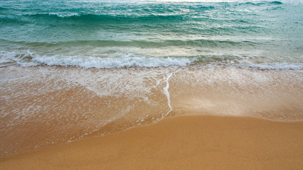 Beach sand and sea water