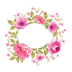 Luxurious color peony pattern.