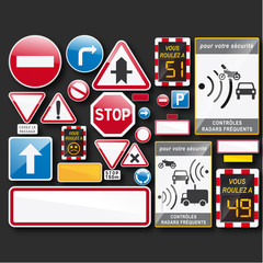 collection panneau signalisation