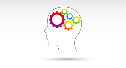 testa, colori, idee, cervello, idea, fantasia