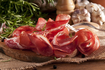Sliced coppa