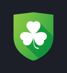 Shield with a clover