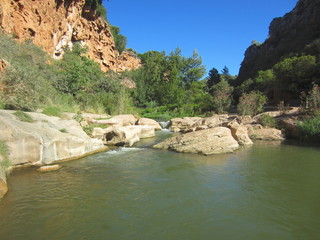 Fototapeta na wymiar mediterranean river and pool
