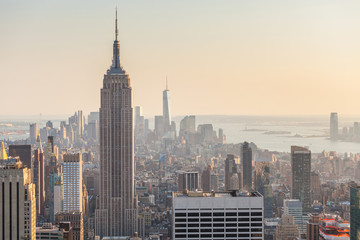 Fototapeta na wymiar Aerial View of Manhattan, New York