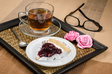 Blueberry cheese pie