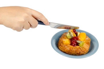 Mixed fruit Danish pastry