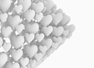 Hearts design background