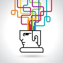 Modern Brain Concept - Illustration