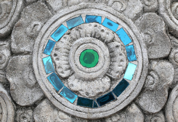 Traditional Thai style stucco texture