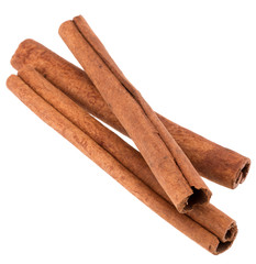 cinnamon stick spice isolated on white background closeup