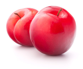 Sweet plum isolated on white background cutout