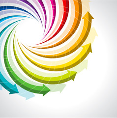 vector colorful life cycle