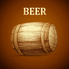beer keg  for label, package