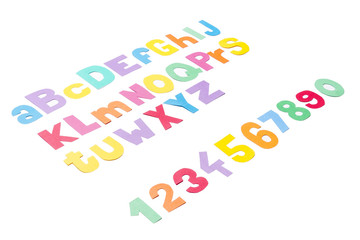 Full colourfull alphabet - paper work.