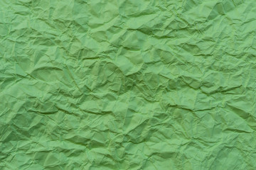 texture of wrinkled green paper