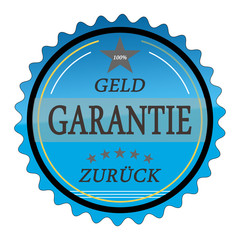ql19 QualityLabel - Geld Zurück Garantie - blau g1794