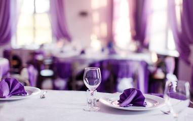 tables set for meal