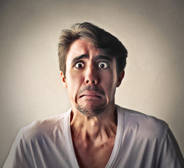 Fearful man
