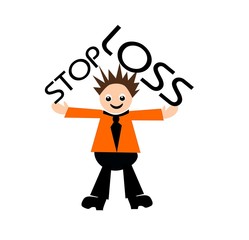 Businessman with Stop Loss