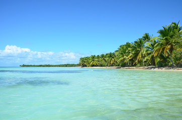 Beautiful uninhabited island at Dominicana