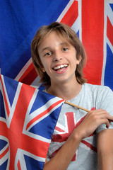 Prêt pour l'anglais 03 - Enfant drapeau Union Jack